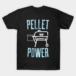 Pellet Power Smoker Design Jeans Blue White T-Shirt